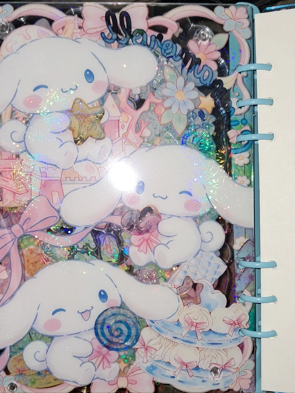 New! Cinnamoroll A5 Shaker Notebook With Paper And Protective Cover